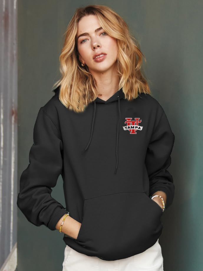 Sorority Letters Shop University of Tampa Pullover Hooded Sweatshirt with UT Logo Embroidered on the Front2