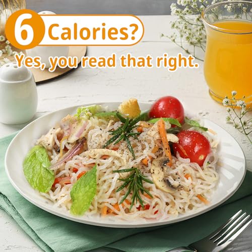 Image of VOLO VERO Konjac Noodles, Shirataki Angel Hair Pasta, 10 Pack | Gluten-Free, Sugar-Free, Fat Free, Keto, Vegan, Low Calorie, Low GI, Low Carb, Ready-to-Eat & Holiday Gifts
