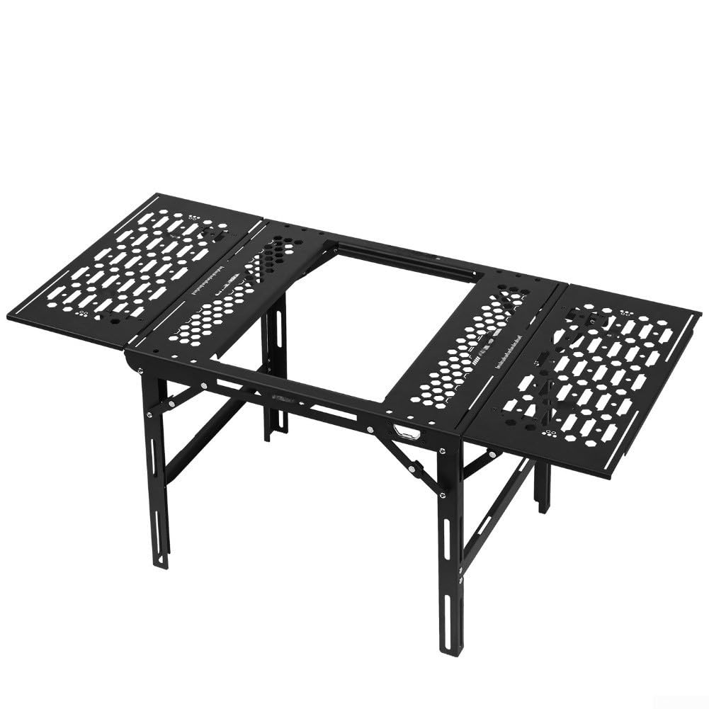 para mesa Camping Modular para igt 90cm Sin Herramientas Negra