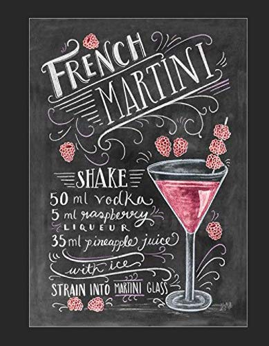 French Martini Metal Sign Tin Plaque Man Cave Pub Bar Retro Cafe (A3 (400x290mm) Approx)