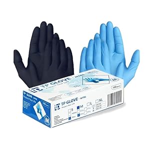 Gedikum Nitrilhandschuhe Blau/Schwarz XL 100er Box