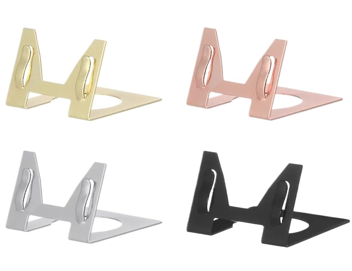 24/48 Stück Tischnummernständer Fotoclip Kartenhalter for Partydekoration | Robuster, galvanisierter Eisenclip for Menüs, Fotos und Tischkarten – perfekt for Hochzeiten, Cafés und Hotels(Black,48pcs)
