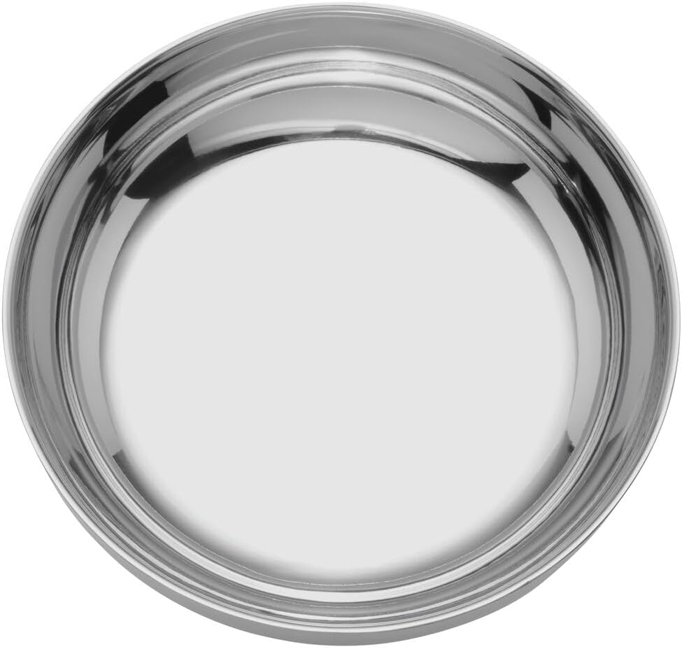 Mikasa Luxe 2 Piece Stainless Steel Serving Set with Divided Top Tray and Bowl Base,Elegant Mirror Finish Server Perfect for Shrimp, Seafood, and Appetizers