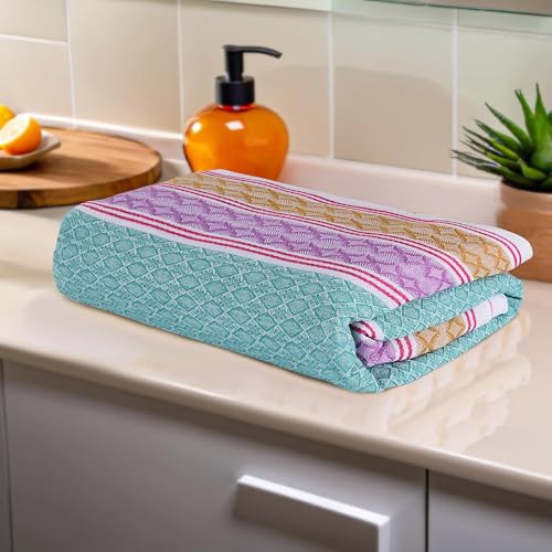 Image of Kuber Industries Cotton Bath Towel for Women | Unisex Swimming & Bathing Towel | 30x60 Inch | Travel Cotton Towel & Gamcha | Assorted