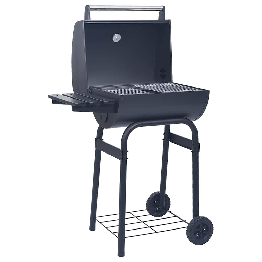 Barbacoa de carbón con ahumador y Estante Inferior Negro,Casa y jardín,Cocina y Comedor,Electrodomésticos de Cocina,Barbacoas,14kg-46649