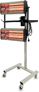 Solary Infrared Paint Curing Lamp, 2100W 110V Short Wave Infrared Paint Heater Lamp, Auto Body Heat Lamp with Smart Timer, Movable and Height Adjustable(Gray)