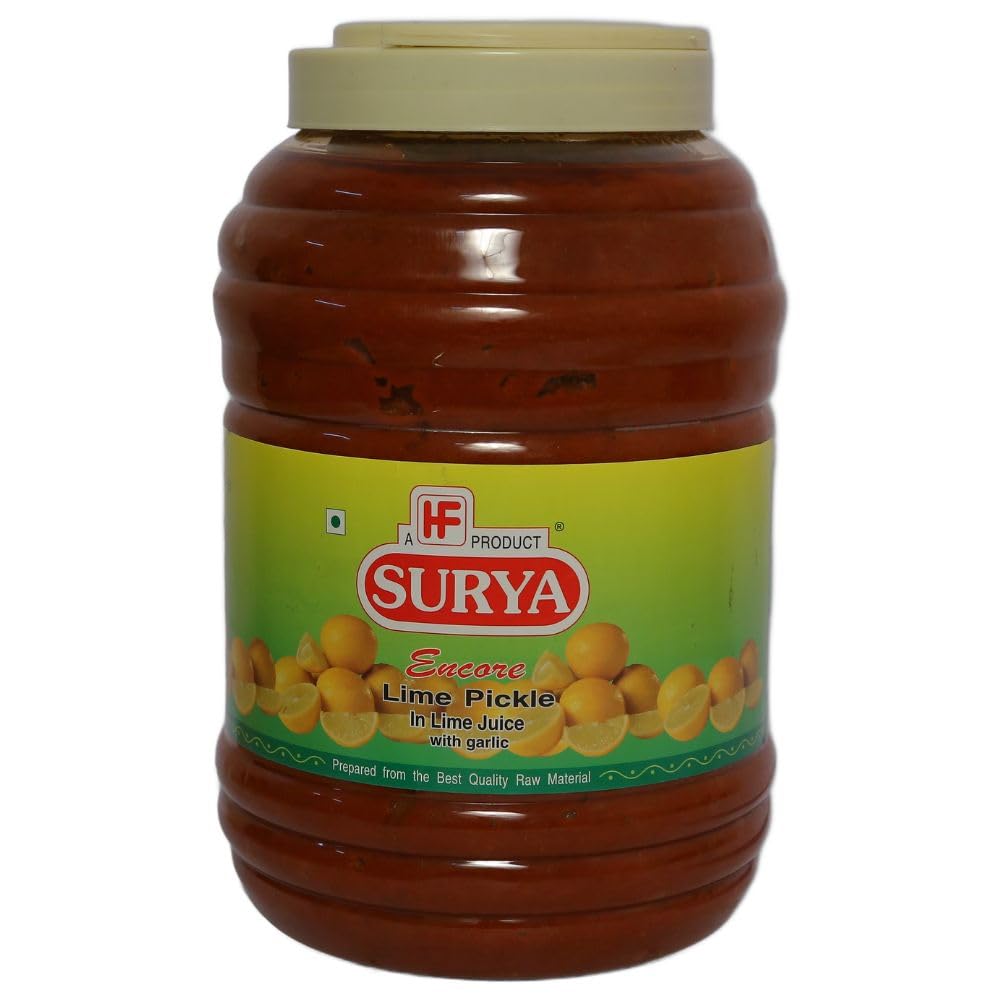 SURYA 5kg Lime Pickle Nimbu Aachar Homemade Style Tangy Indian Taste