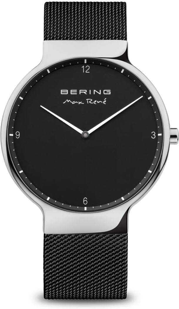 BERING Men Analog Quartz Max René Collection Watch with stainless steel Strap and Sapphire Crystal 15540-102