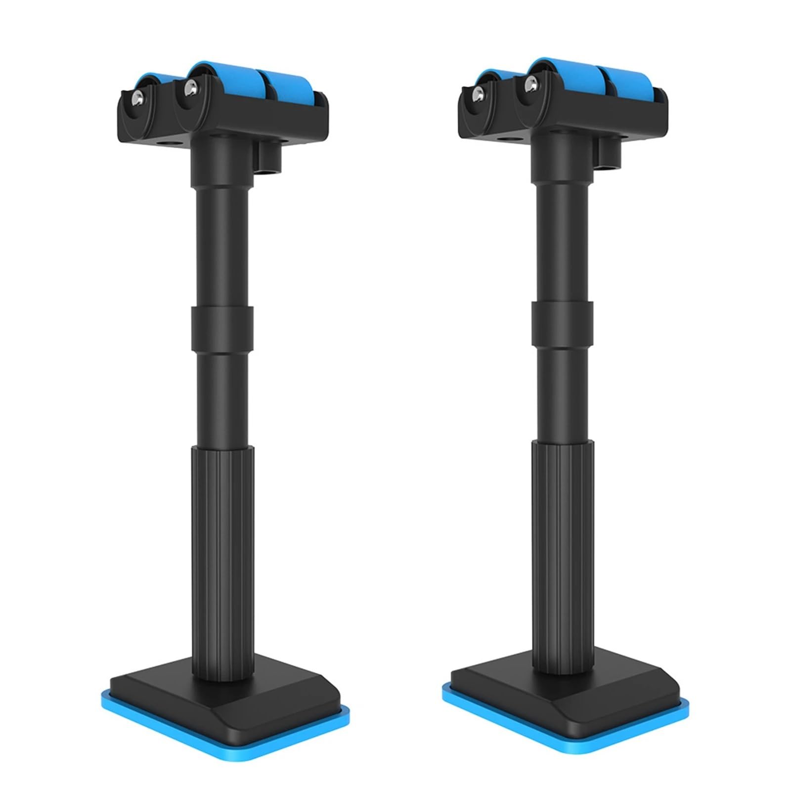 Etai De Soutien Télescopique Lot de 2 poteaux de Support réglables avec Rouleau, Dispositif de Levage Multifonction for réglage de la Hauteur, adapté à l'installation d'armoires