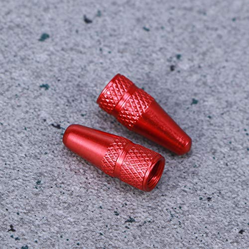 6 Pcs Tapones de Válvula para Bicicleta Rojos miniatura 7