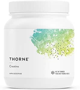 THORNE Creatine - Micronized Creatine Monohydrate Powder - Support for Muscles &amp; Cognitive Function* - for Women &amp; Men - Unflavored - 5 g per Serving - 90 Servings