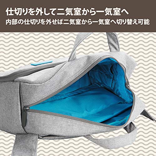 ELECOM off toco 2styleカジュアルバッグ メッセンジャータイプ グレー DGB-S024GY