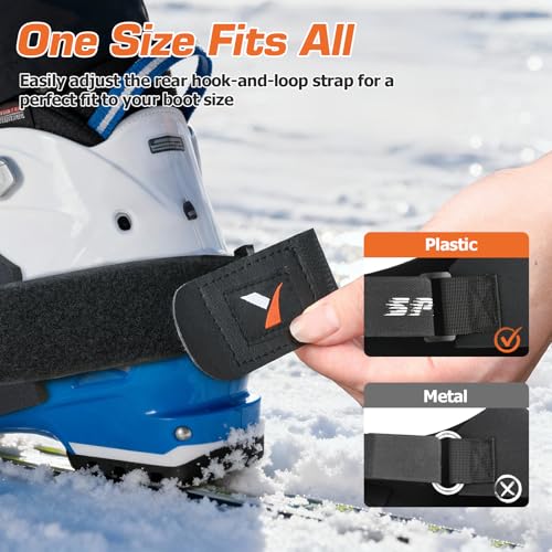 Yncotte Ski Boot Covers, 2 Pairs Boot Glove Keep your Feet Dry & Warm, Neoprene Ski Shoe Covers Waterproof for Skiers Winter Outdoor Skiing Accessories Ski Gift (Small) by Yncotte - Image 5