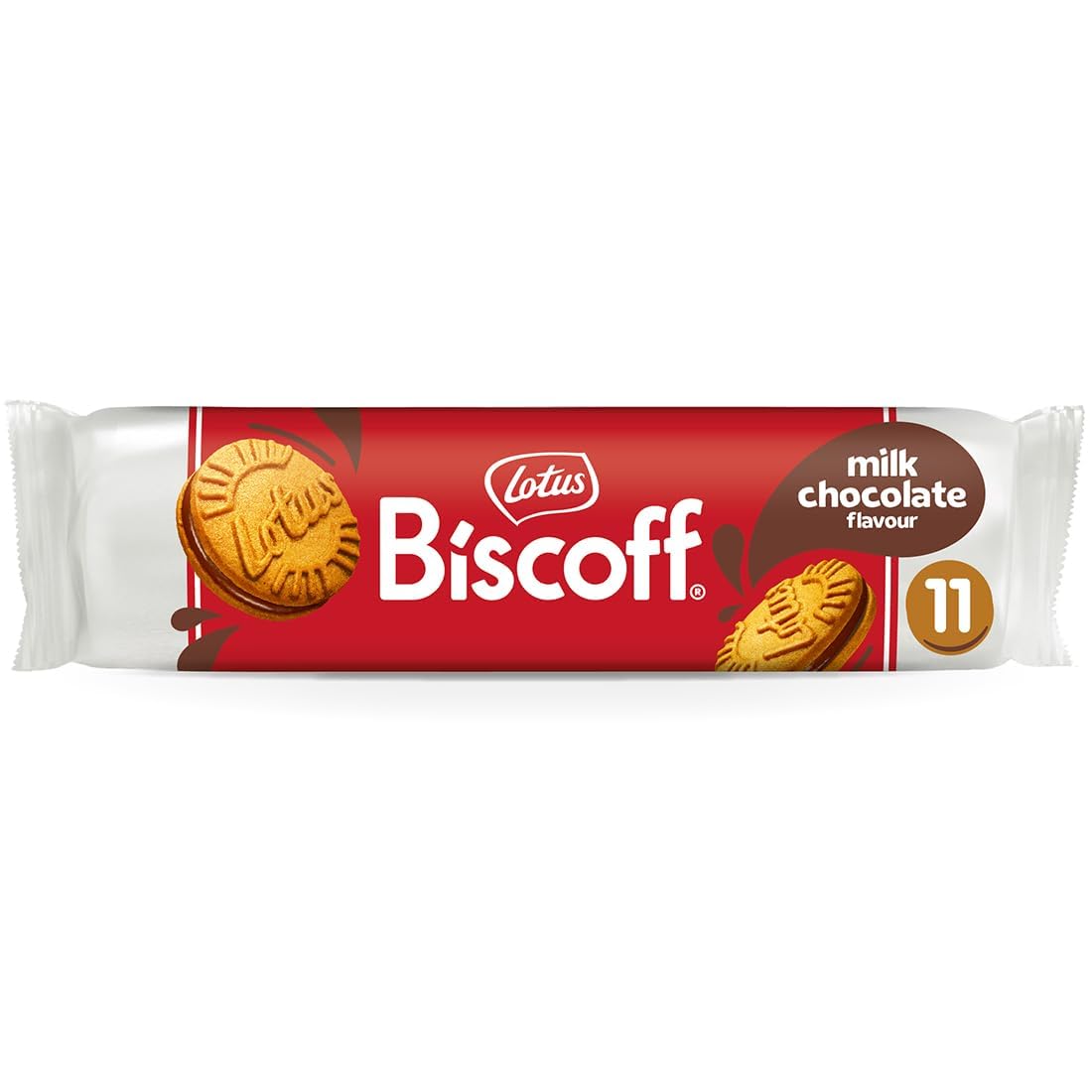 Lotus Biscof Milk Chocolate Flavour Cream Biscuits, 150g (From Belgium)-image-0