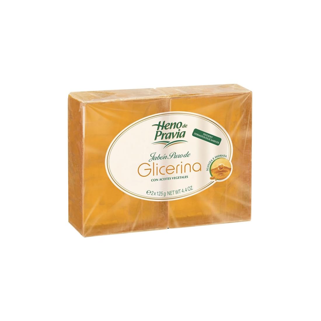 Heno De Pravia Glycerine Pure Soap Pack 2 X 125 G
