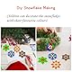DATEFUN Weihnachtsbaumschmuck Holz - 24 Stück DIY Schneeflocken aus Holz mit Jute Schnur - Christbaumschmuck Holz Anhänger für Weihnachtsdeko, Holz Basteln (6 cm)