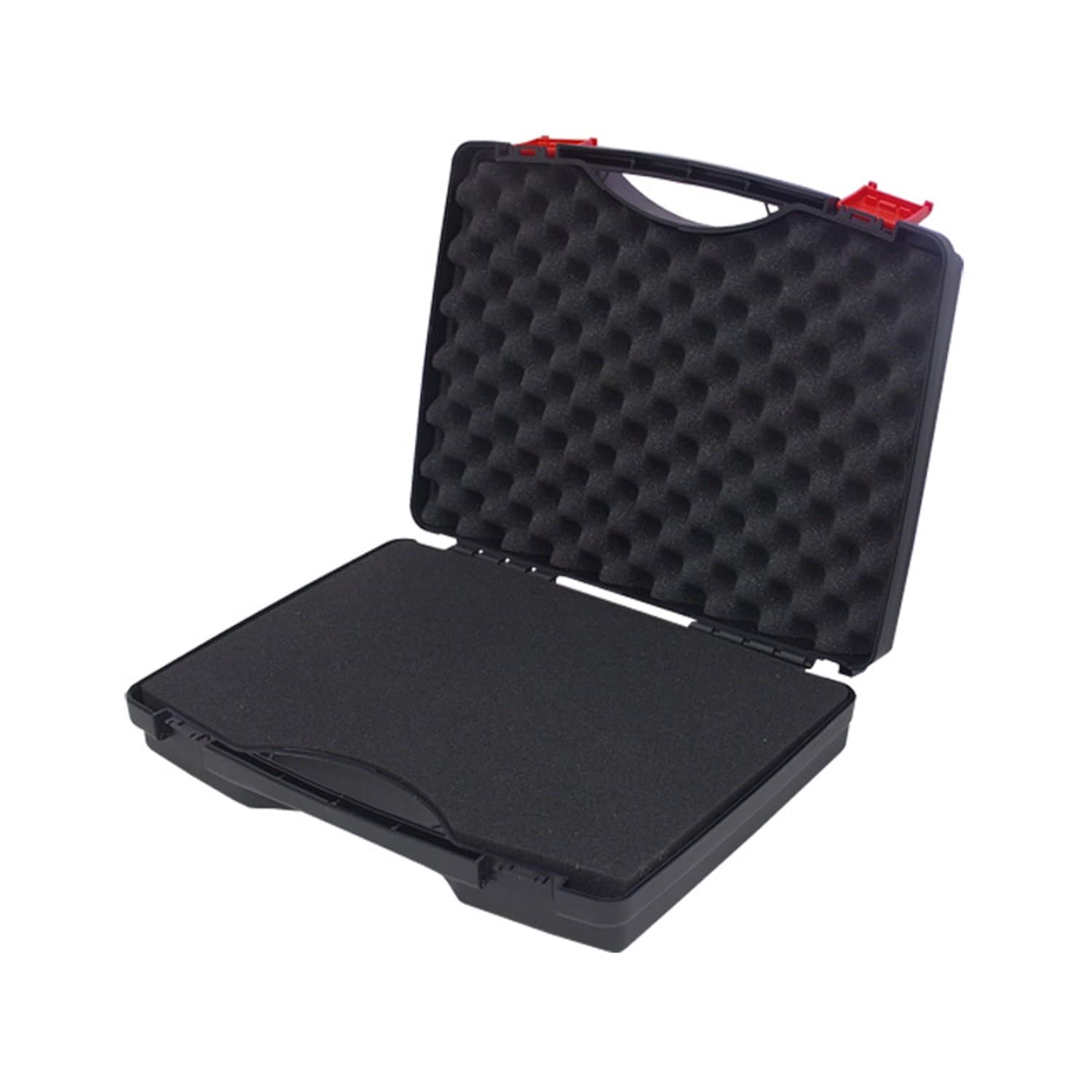 Cases And Enclosures Black Plastic Case En-Ec-37D-2 With Foam Inserts Protective Lightweight Tool Box Storage Container