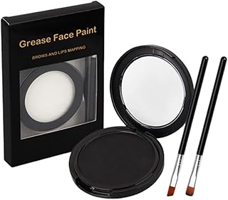 Kit de pintura facial en blanco y negro con p...