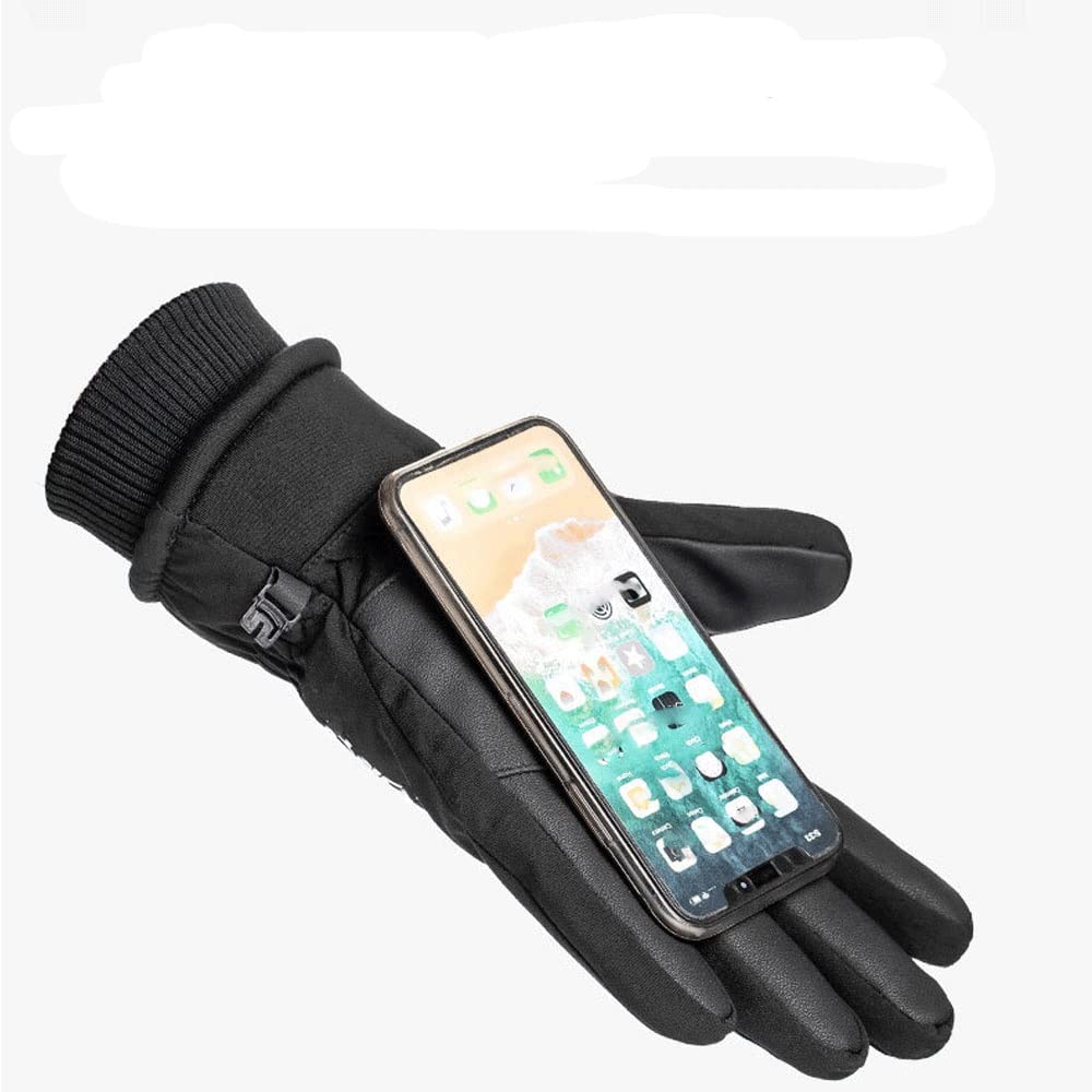 Wasserdichte Winter-Fahrradhandschuhe, Outdoor-Sport, Laufen, Touchscreen, rutschfest, warm, volle Finger