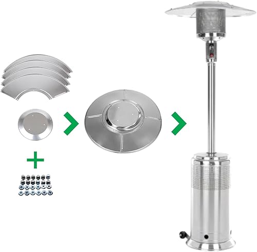 Miniatura 3 de Fire Sense 61956 Calentador de patio de alta calidad resistente a la intemperie de aluminio y a prueba de polvo, reflector de rango extendido de