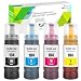Produktbild 4 Pack kompatibel 104 Tintenbehälter 4500 Schwarze Seiten 7500 Seiten CMY für Epson ET-2710 ET-2711 ET-2712 ET-2714 ET-2715 ET-2720 ET-2721 ET-2726 ET-4700 ET-2810 ET-2815 ET-2820 ET-2821 ET-2825