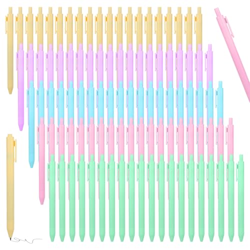 100 bolígrafos de gel retráctiles 0.5mm multicolor