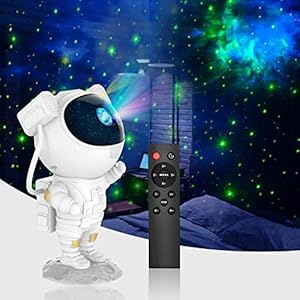 Projecteur de Galaxie D’astronaute Starry Sky Night Light, Projecteur D’étoile D’astronaute avec Nébuleuse, Minuterie et Télécommande, Lampe étoilée pour Chambre à Coucher et Projecteur de Plafond