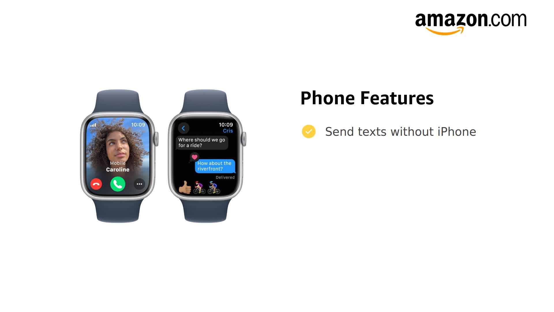 Amazon.com: Apple Watch Series 9 [GPS + Cellular 45mm] Silver