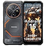 Blackview Fort 2 Rugged Smartphone, 10.7mm/245g, 24GB+256GB/2TB Telefono Indistruttibile Android 15, Gemini AI, Display 6,56" HD+ 90 Hz, IP69K Impermeabile Celluare Antiurto, NFC/GPS/2 Anni Garanzia