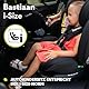 LIONELO Bastiaan i-Size Kindersitz ab Geburt 0-36 kg Isofix Top Tether 360 Grad drehbar Rückwärts Vorwärts Seitenschutz 5-Punkt-Sicherheitsgurte Dri-Seat (Schwarz Carboon)