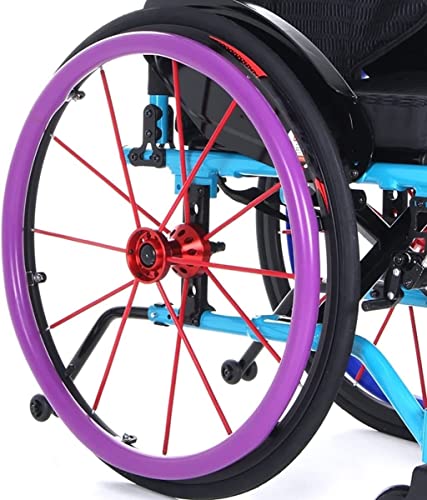 Wheelchair Spoke Covers, Hand Rim Covers for Wheelchair, 24Inch Wheelchair Push Rim Cover(Purple)