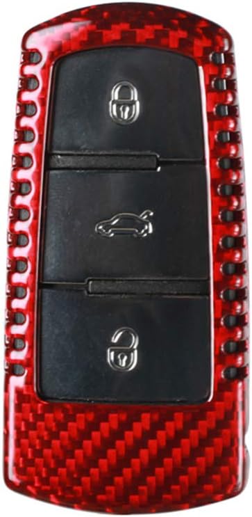 Cnoula11 Carbon Fiber Key Fob Cover, Remote Key Fob Case For VW CC 2009-2012, For VW For Passat B6 2006-2010