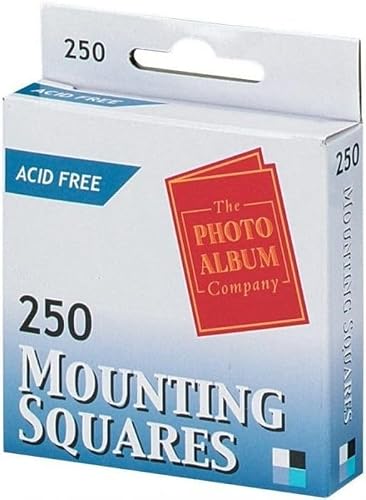 3xThe Photo Album Company Dispenser Box with 250 Photograph Mounting Square - White