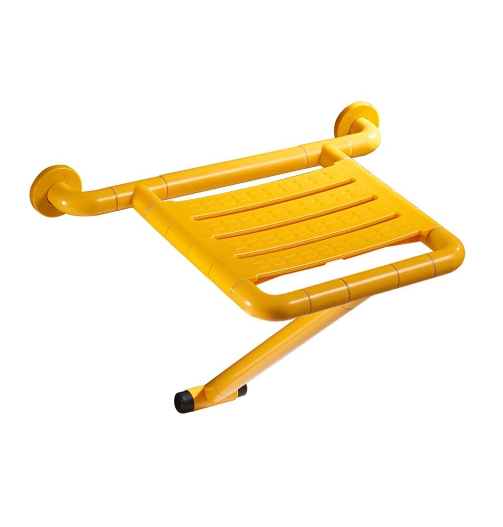 Tabouret de douche mural pliable en acier inoxydable renforcé pour senior