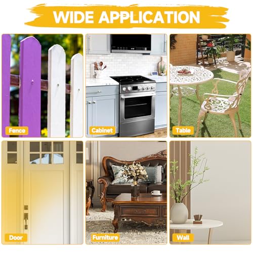 Paint Sprayer, 700W HVLP Spray Gun with 2 Nozzles & 3 Patterns, Flexible Flow Control, Easy to Clean, for House Painting, Furniture, Cabinets, Fence, DIY Projects - Thumbnail 6