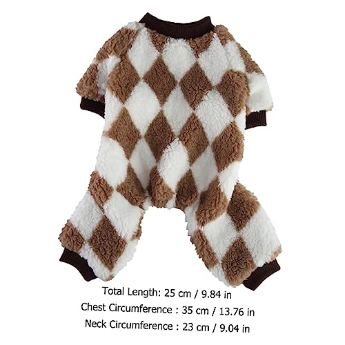 Yardwe 4 Pcs roupas para animais de estimação cachorro pijama de inverno cachorro de estimação prese