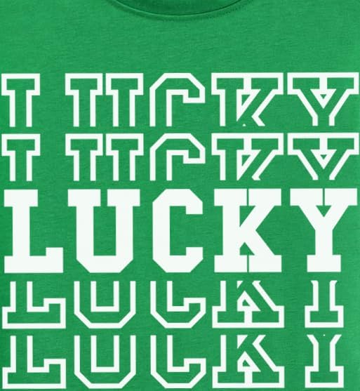 Image of Tkria Toddler Boys St Patricks Shirts Kids Clover Shamrock T-Shirt Baby Dinosaur Gnome Lucky Dude Short Sleeve Green Tops