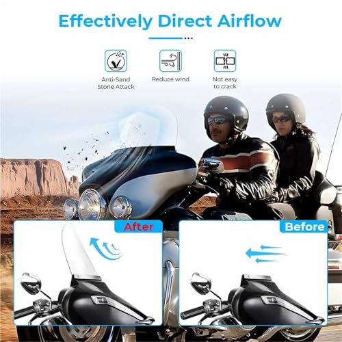Pare-brise pour moto Harley Davidson Touring 1996-2013 Electra Trike CVO