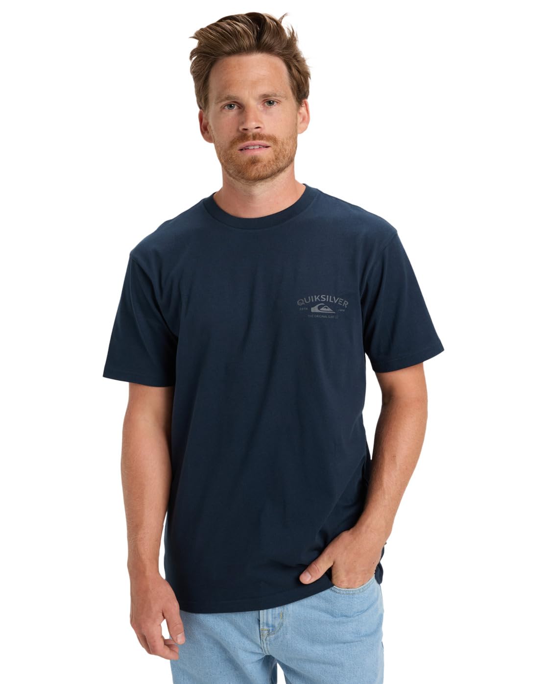 Quiksilver Short-Sleeved T-Shirt Anchor Lockup SS Men's Black XS