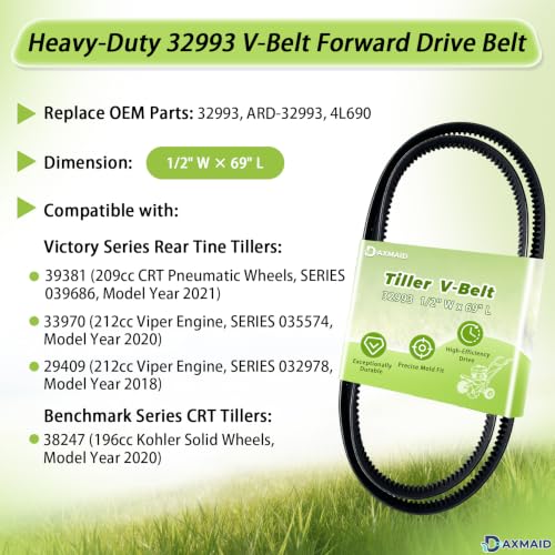 Image of Premium 32993 V-Belt (1 /2 inch x 69 inch), 4L690 Forward Drive Belt