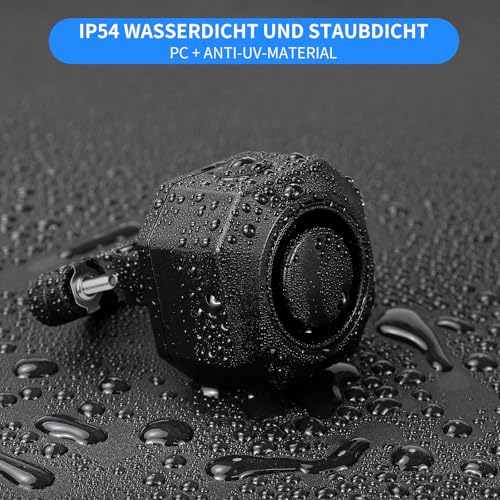 Fahrrad Alarmanlage Fahrradalarmanlagen mit Fernbedienung Drahtlose - USB-C Wasserdicht Motorrad Fahrrad Tracker Diebstahlschutz Anti-Diebstahl-Vibration Scooter Roller Alarmanlage Bike Alarm