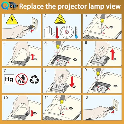 Lámpara de repuesto original para proyector HITACHI CP-EX250 miniatura 6