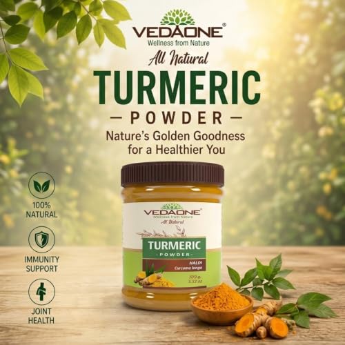 Image of Vedaone Natural Haldi (Turmeric) Powder - 100g For Digestive Support