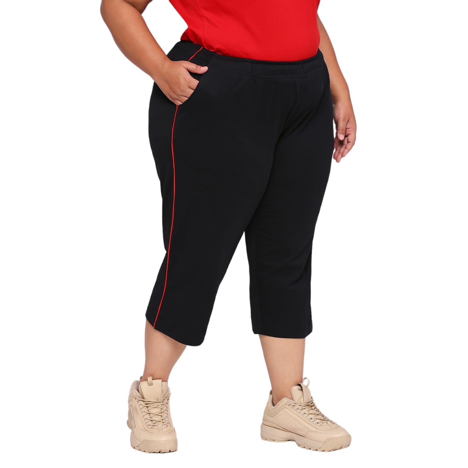 vaishvik Women Plus Size Capri 3/4th-picture-11
