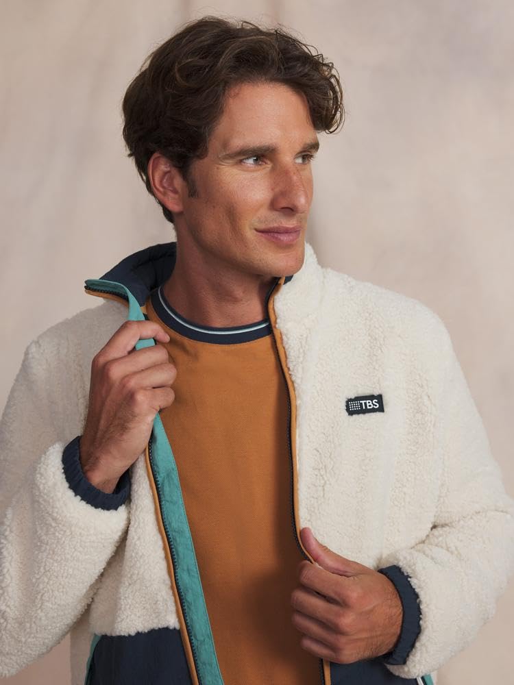 TBS - Pile - Uomo - Bianco/Ecru - Kuseyzip - Taglia XL