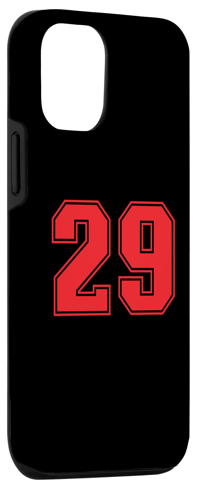 Amazon.co.jp: iPhone 12/12 Pro 数字 #29 レッド スポーツ