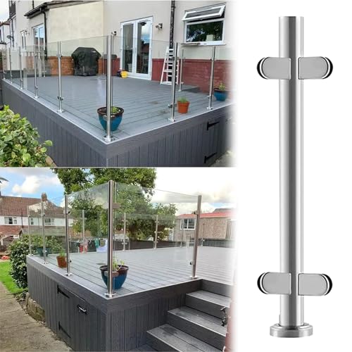Poteaux de garde-corps en acier inoxydable Sapphire 120cm pour architecture haut de gamme