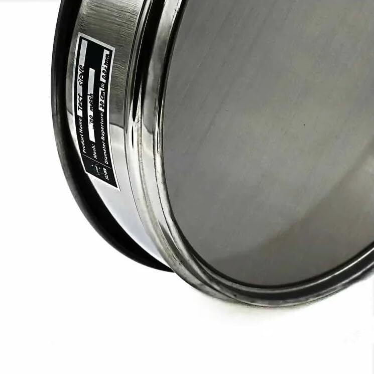 304 Stainless Steel Lab Analysis Sieve - 30cm Diameter, 325 Mesh, 0.045mm Aperture for Accurate Sampling and Inspection
