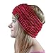 Produktbild cosey- gefüttertes weiches Strick Stirnband mit Innenfleece in rot