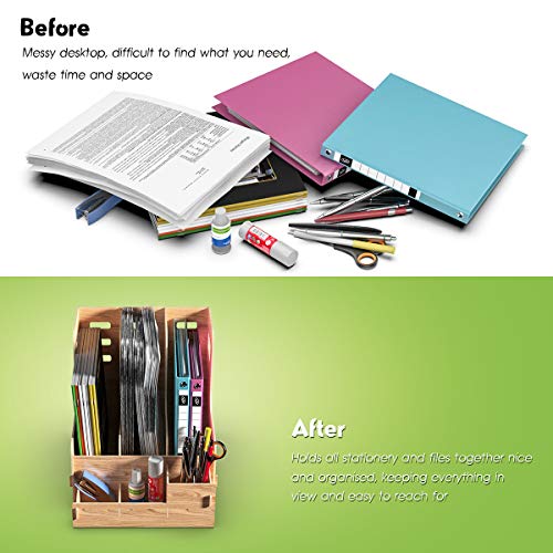 JOPOO Magazine File Houder Bureau Organizer Opslag Document Rack voor School Student - Image 4